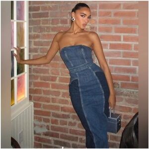 Zara Blue Denim Dress